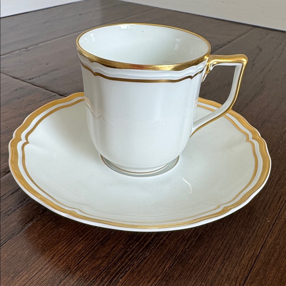 Antique A. Raynaud France Limoges Cup and Saucer